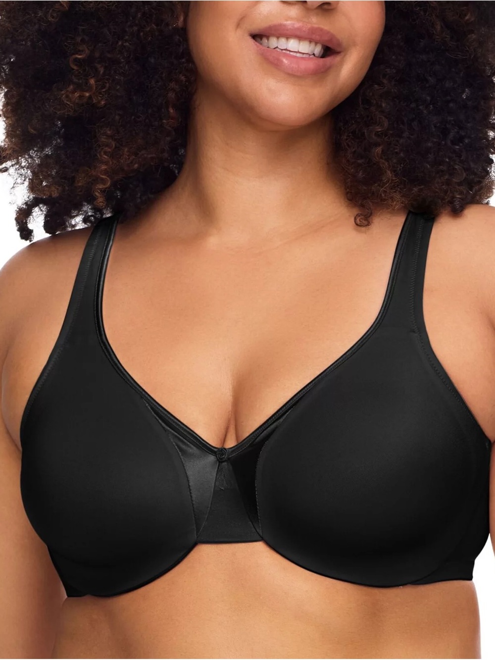 Warners Signature Support Underwire Unlined Full-Coverage Bra Black 40DD